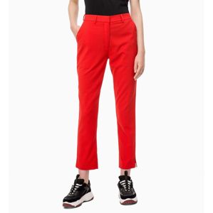 Calvin Klein dámské červené volnočasové 7/8 kalhoty - 28/32 (645)